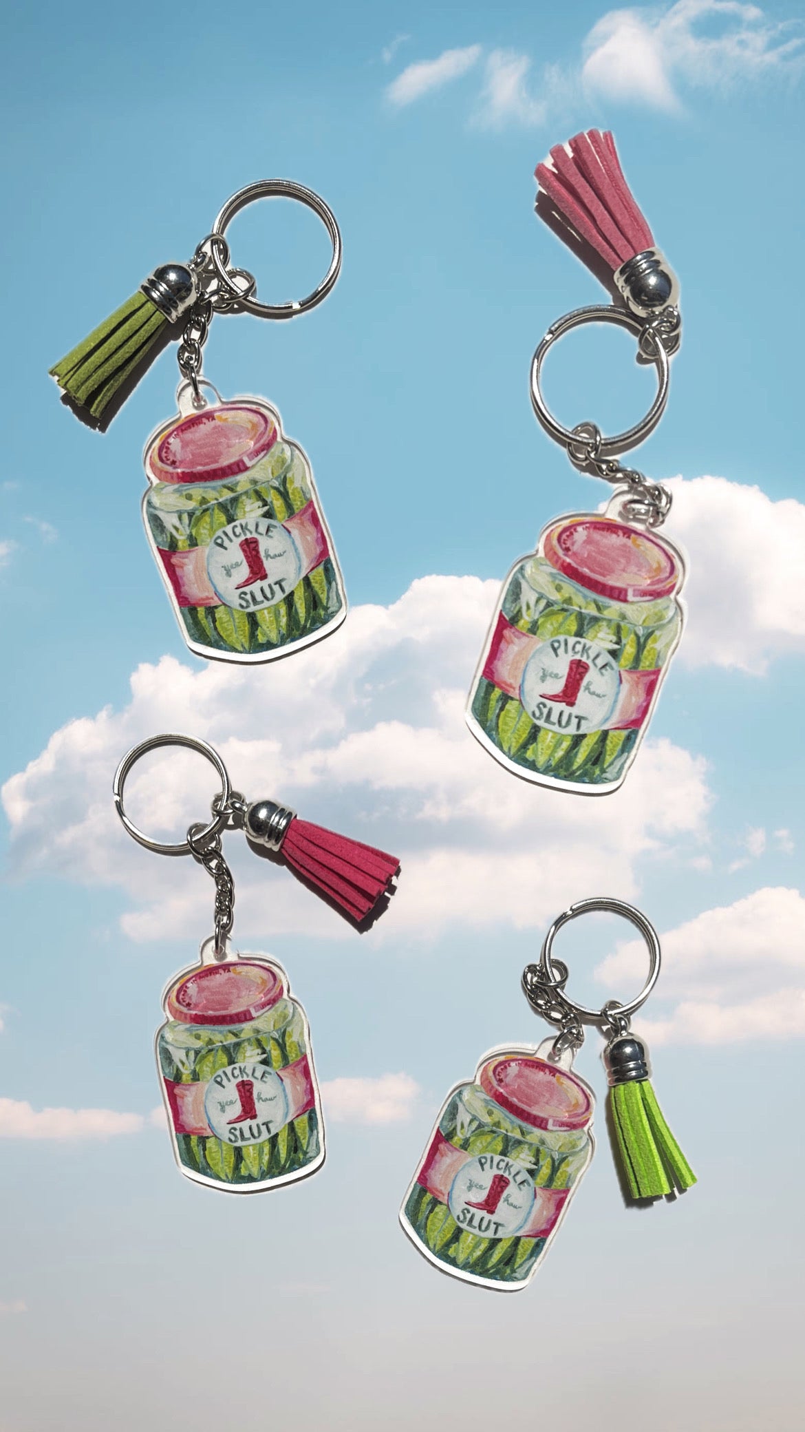 Pickle Slut Keychain